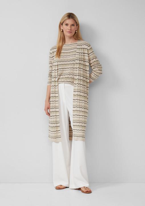 Produktbild s.Oliver Strickpullunder Stricktop im Relaxed Fit mit Ajourmuster und Glitzergarn (L)