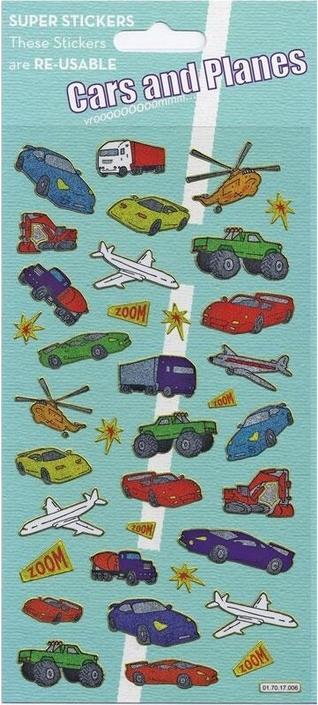 Actual product image Paper Projects Reusable Cars & Planes Stickers
