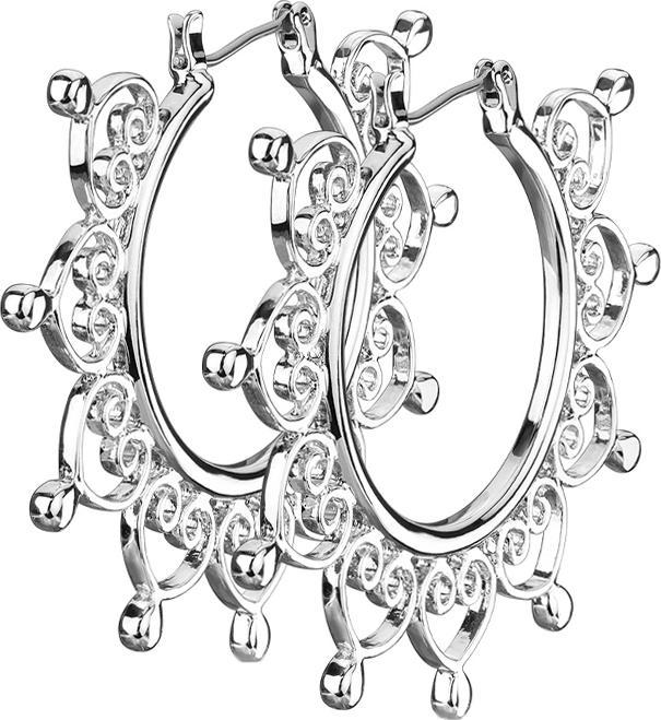 Immagine prodotto Star Piercing Banana bianca con due palline di cristallo d'argento acqua (Acciaio chirurgico 316LOttone, Bioflex in acciaio chirurgico 316Senza ottone)