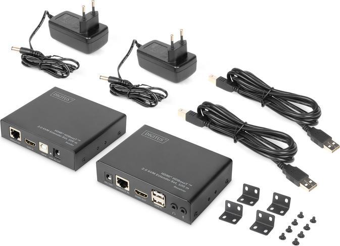 Image du produit Digitus Kit d'extension KVM HDMI® HDBaseT™ 2.0, 100 m