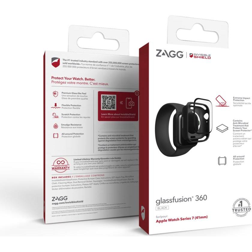 Thumbnail - Zagg Glass Fusion 360 Apple Watch Se, Smartwatch Zubehör, Schwarz