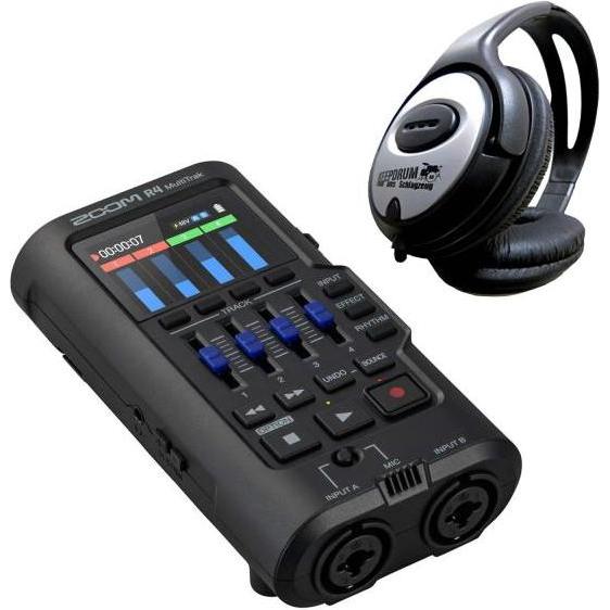 Zoom R4 MultiTrak Audio-Recorder mit Kopfhörer (Mehrspurrecorder), Audiorecorder