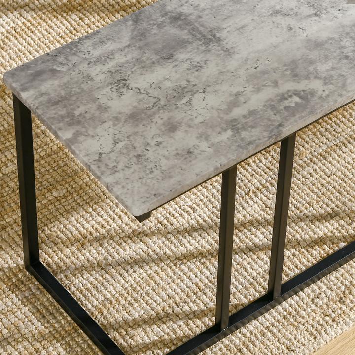 Produktbild Homcom Essgruppe MDF, Stahl Grau (MDF)