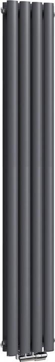 Actual product image Emke Radiator, Oval Radiator, Anthracite 180x24cm 678W Double Layers (678 W)