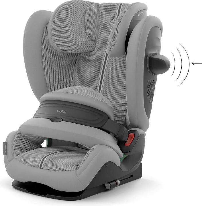 Actual product image Cybex PALLAS G3 I-SIZE PLUS Stone Grey | mid grey (Child seat, ECE R129/i-Size Standard)