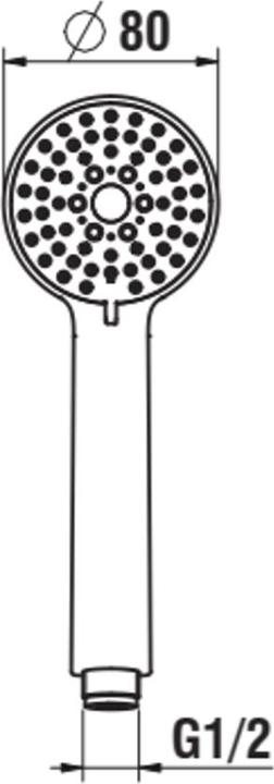 Immagine prodotto Laufen Stella 80 (3 Tipi di raggi, 13 l/min)