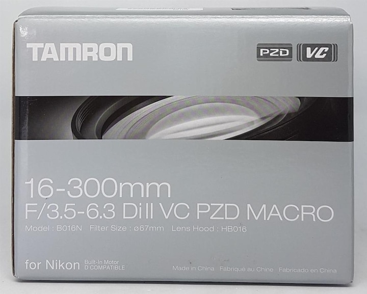 Image du produit Tamron 16-300mm f/3.5-6.3 Di II VC PZD, Nikon F (Nikon F, APS-C / DX)