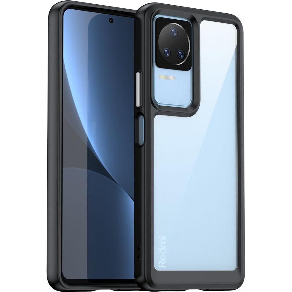 Thumbnail - Hurtel Outer Space Case for Xiaomi Poco F4 5G cover with a flexible frame black (Xiaomi Poco M4 5G), Smartphone Hülle, ...