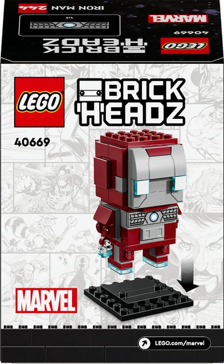 Actual product image LEGO BrickHeadz Marvel Iron Man MK5 (40669, LEGO Brickheadz)