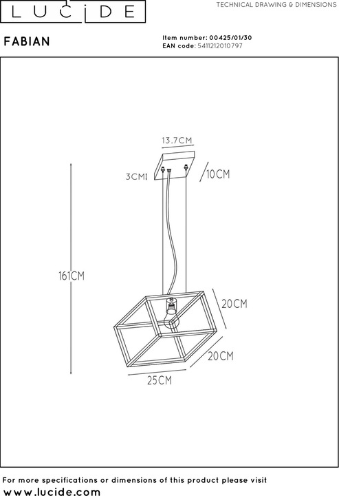 Image du produit Lucide Fabian (E27)