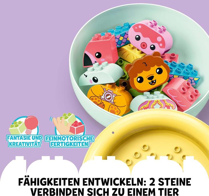 Produktbild LEGO Badewannenspass: Schwimmende Tierinsel (10966)