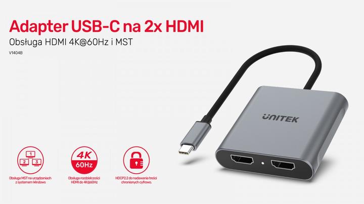 Produktbild Unitek USB Typ-C zu (HDMI, 6.30 cm)