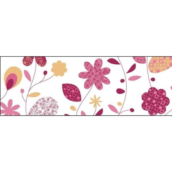 Ursus, Bastelpapier, Transparentpapier 115g/qm A4 VE=25 Blatt Landhausblumen pink/orange (115 g/m², 25 x)
