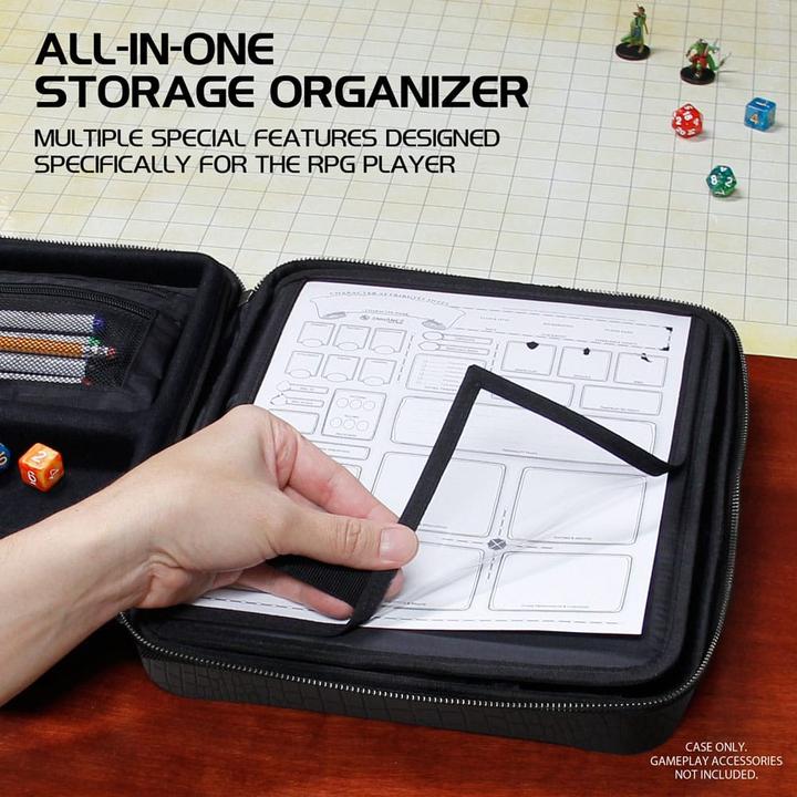 Produktbild Enhance Tabletop RPG Organizer Case Collector's Edition Black Dragon Scales