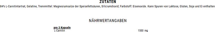 Actual product image Weider BodyShaper L-Carnitine Caps (100 Caps) (100 Piece, Capsules)