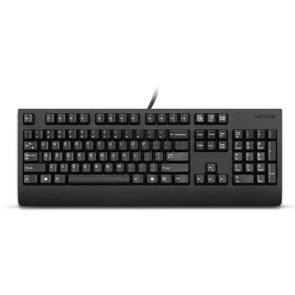 Lenovo Preferred Pro II USB Keyboard-US English (USA, Kabelgebunden), Tastatur, Schwarz