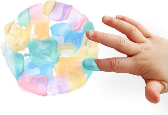Produktbild Morocolor Fingerfarbe Primo Pastell 6er Set im Kunststoffkoffer (600 ml)