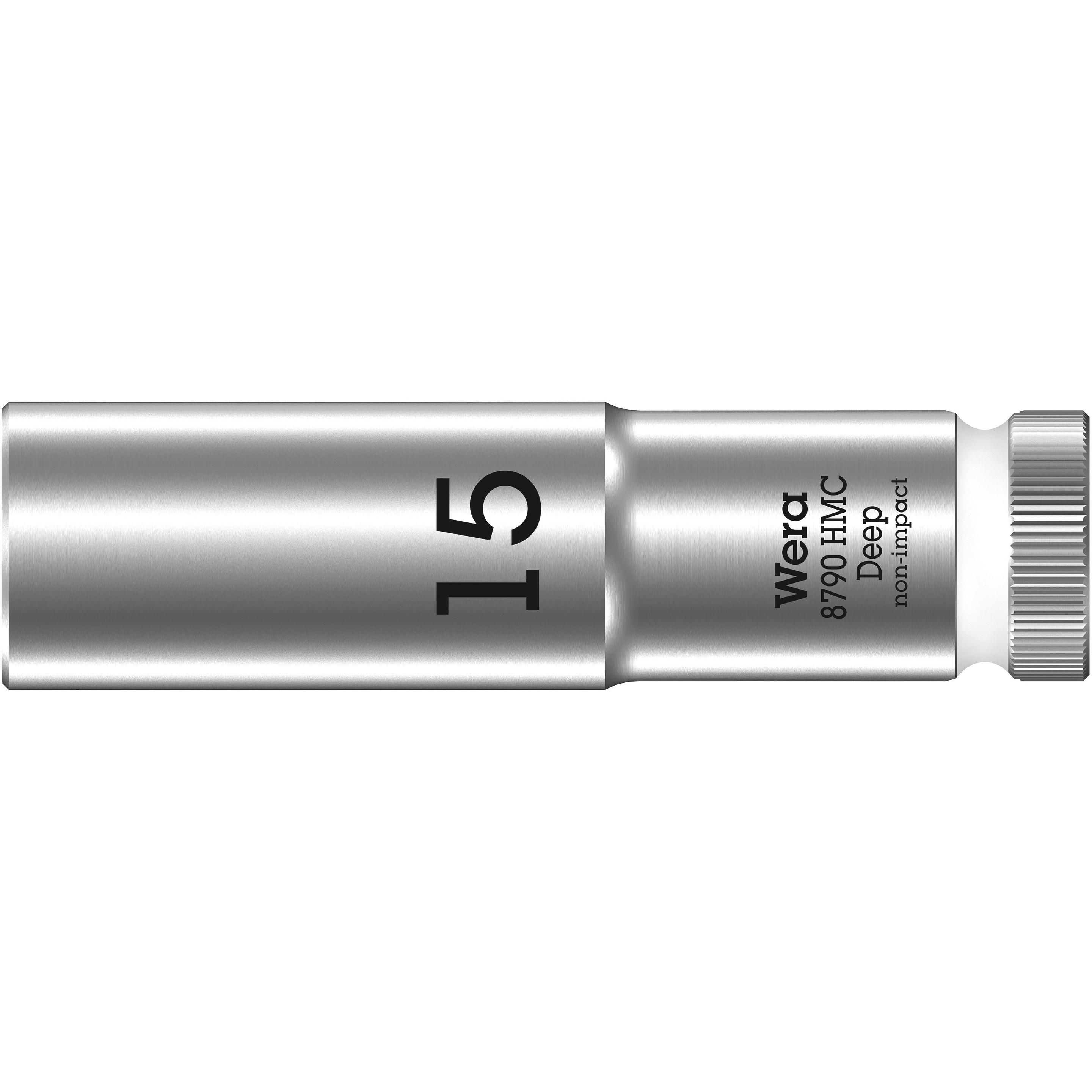 Wera, Steckschlüssel + Stecknuss, 8790 HMC Deep 15,0 (15 mm)