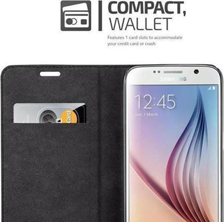 Actual product image Cadorabo Book Invisible Magnet Cover (Samsung Galaxy S6)