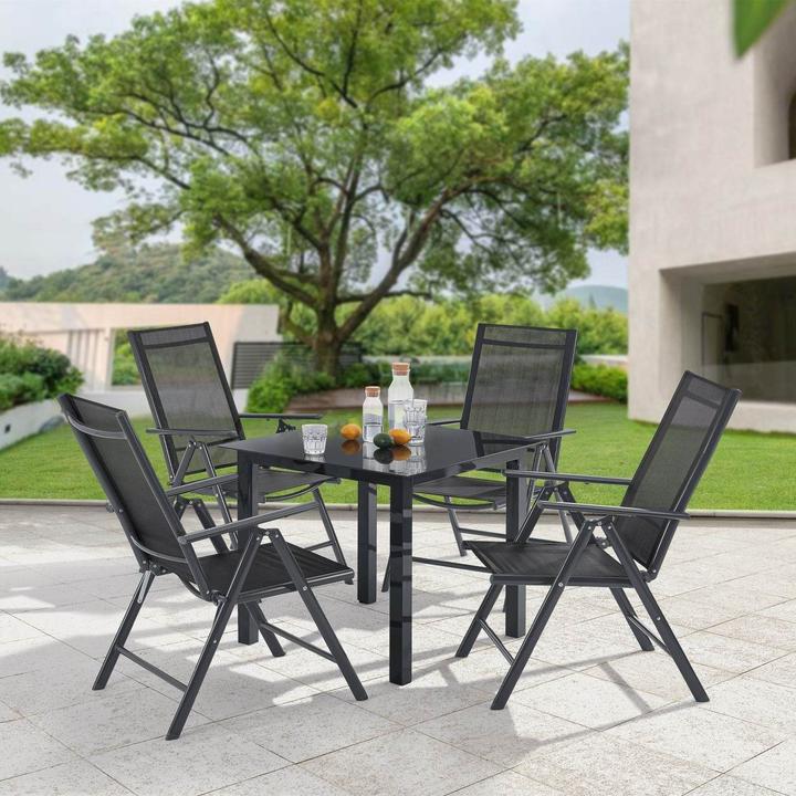Produktbild Juskys Gartengarnitur Milano (80 x 80 x 74 cm)