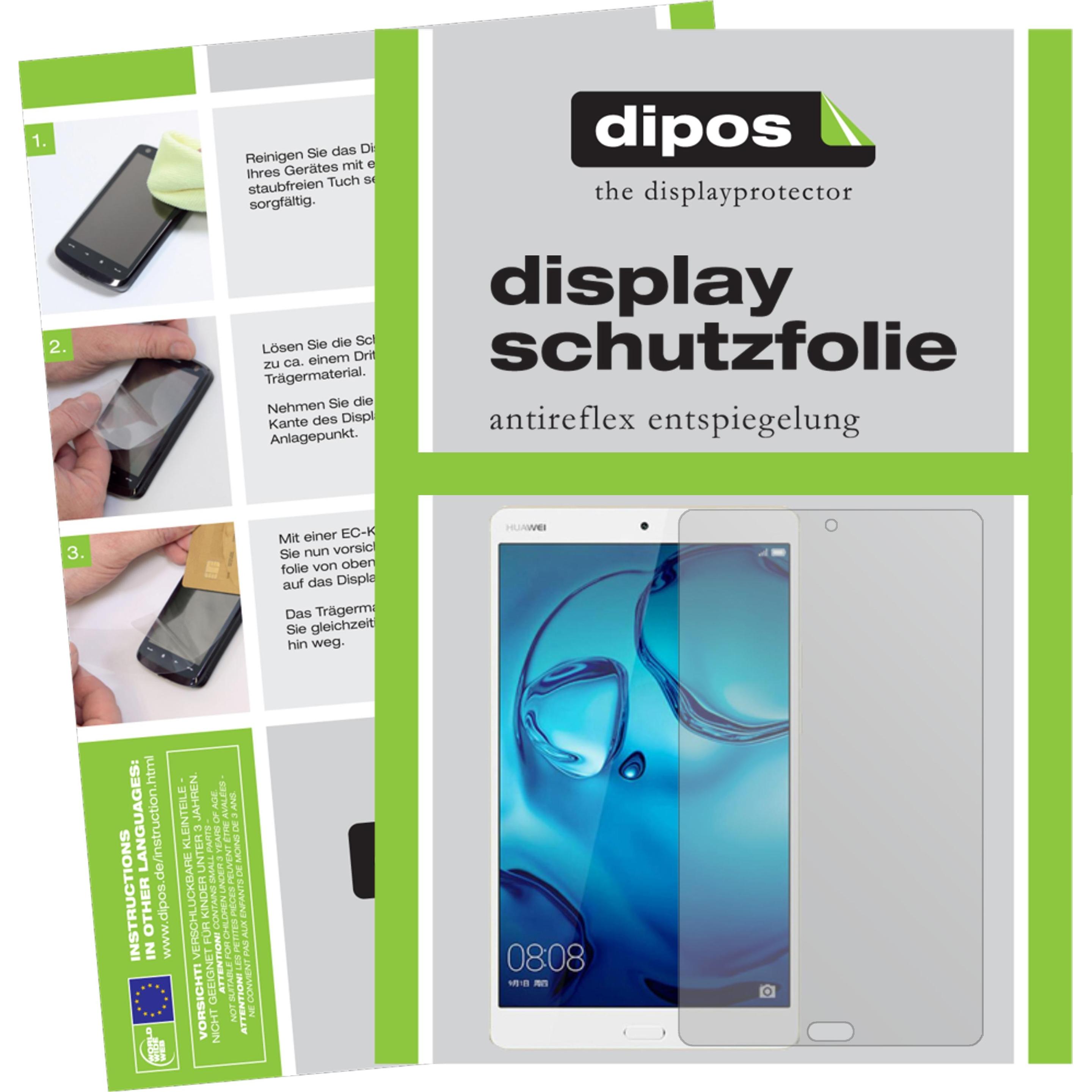 Dipos Displayschutzfolie Antireflex (2 Stück, Huawei MediaPad M3 Lite 10), Tablet Schutzfolie
