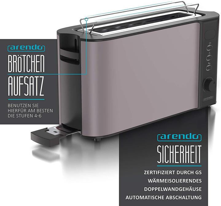 Actual product image Arendo Toaster long slot