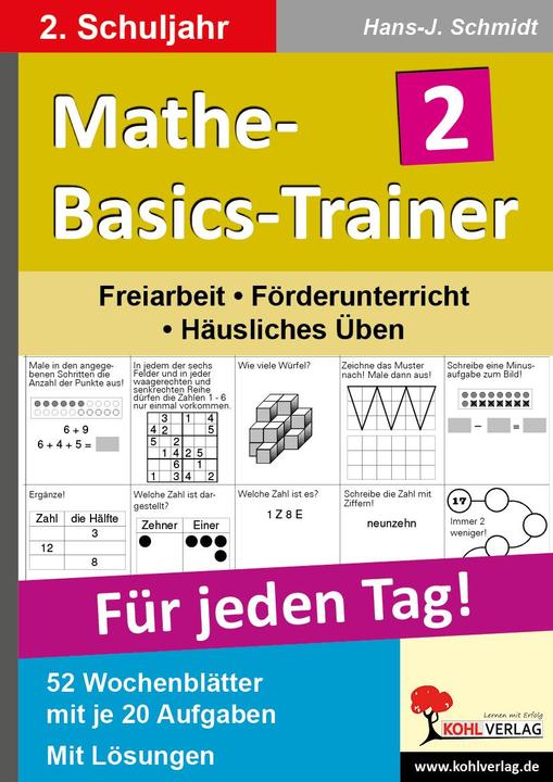 Produktbild Mathe-Basics-Trainer / 2. Schuljahr Grundlagentraining für jeden Tag (Deutsch, Hans-J. Schmidt, 2011)