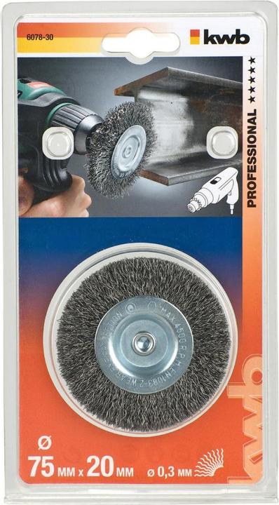 Produktbild kwb Scheibenbuerste 75 Grob Dd