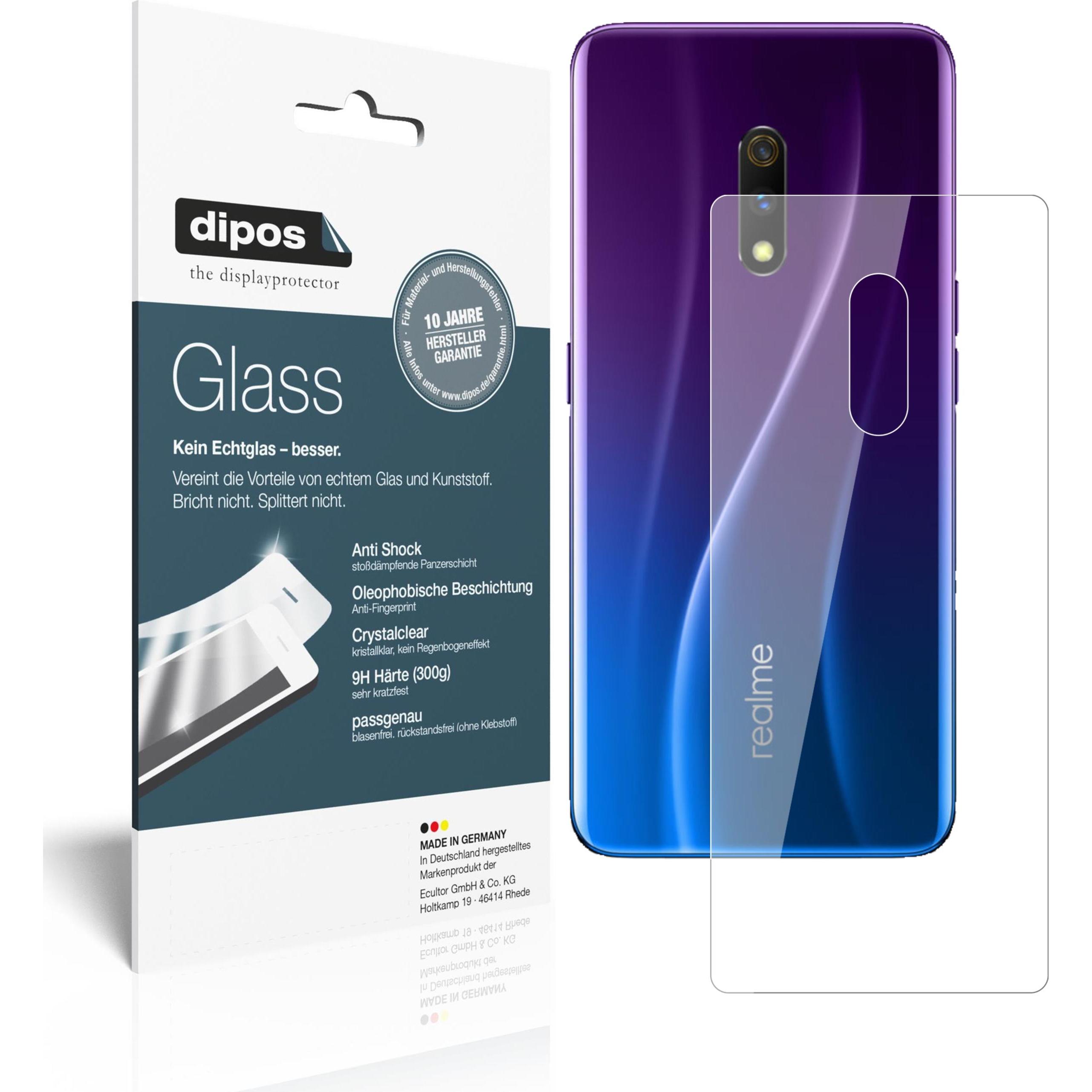 Dipos Displayschutz Anti-Shock (2 Stück, Realme X), Smartphone Schutzfolie, Transparent