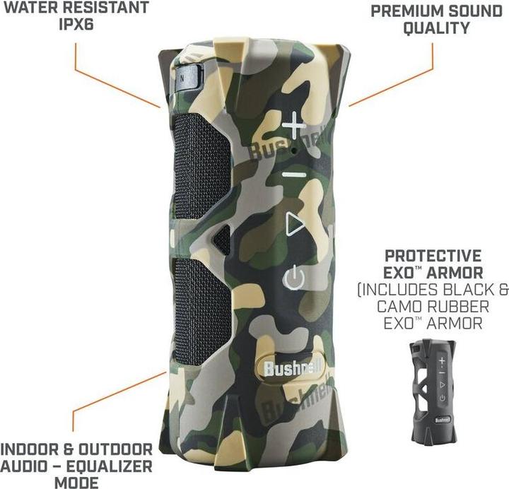Actual product image Bushnell Outdoorsman Bluetooth Speaker/Charger (10 h)
