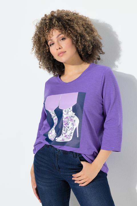 Produktbild Ulla Popken Shirt, Schuhe, Classic, Rundhalsausschnitt, 3/4-Arm (46, 48)