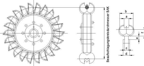 Produktbild Maurer Turbinenschaufel Nylon B