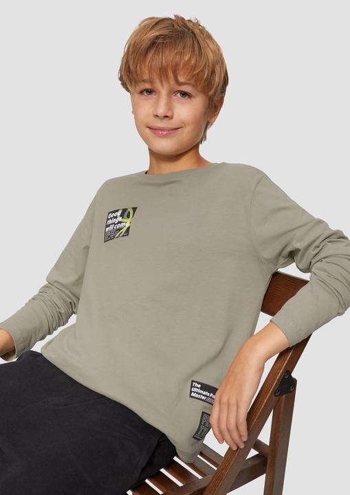 Produktbild S.Oliver T-Shirt Longsleeve mit modischen Patches (170, 176)