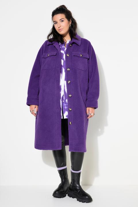 Immagine prodotto Studio Untold Cappotto di teddy dal taglio ampio con collo da camicia e maniche lunghe (58)