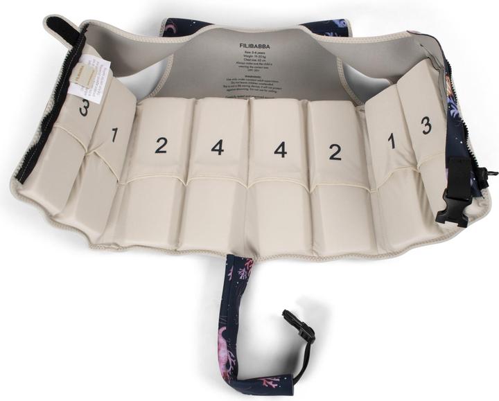 Actual product image Filibabba Swim vest 5-6 years - Rainbow Reef (20-30kg)