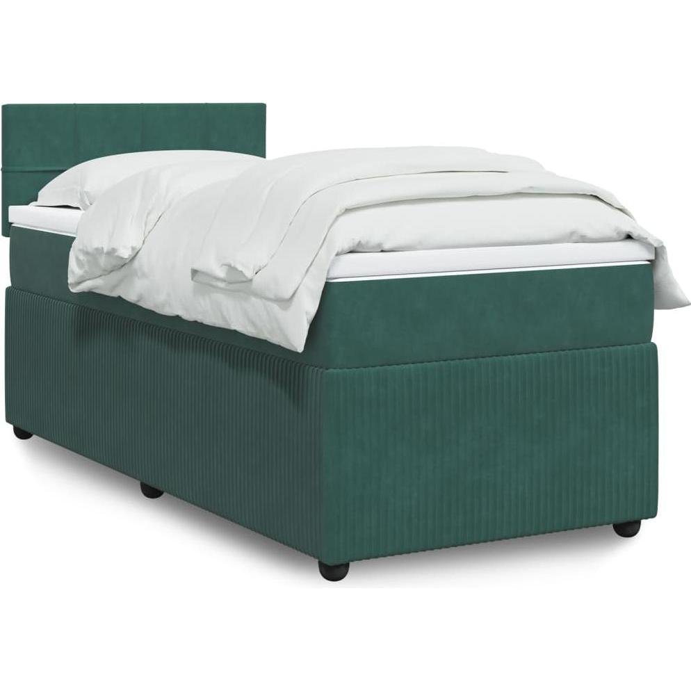 VidaXL, Bett, Bo x springbett mit Matratze 160 x 200 cm Samt (160 x 200 cm)
