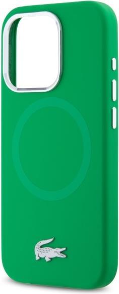 Actual product image Lacoste LCHMP15XSMAN iPhone 15 Pro Max 6.7" estragon hardcase Silicone Croco Logo MagSafe (Apple iPhone 15 Pro Max)