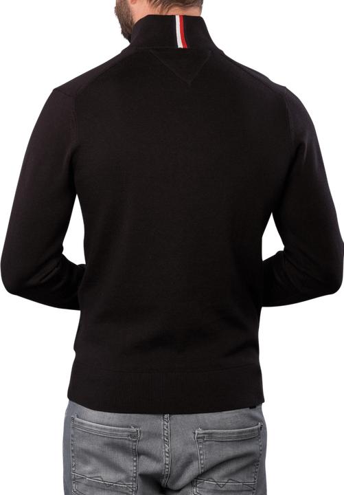 Immagine prodotto Tommy Hilfiger Pima CTN Cashmere Pullover Zip Mock Black (S)