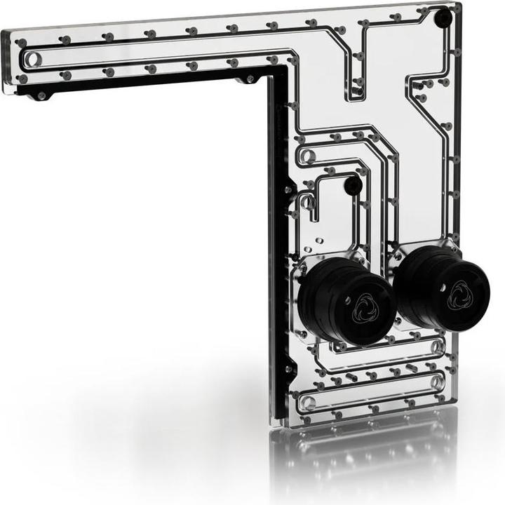 Actual product image Singularity Computers Corsair 1000D Dual D5 Reservoir Distroplate