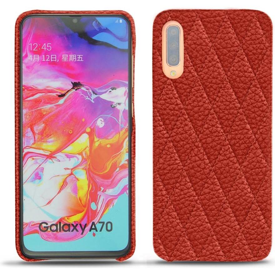 Thumbnail - Noreve Lederschutzhülle (Samsung Galaxy A70), Smartphone Hülle, Orange
