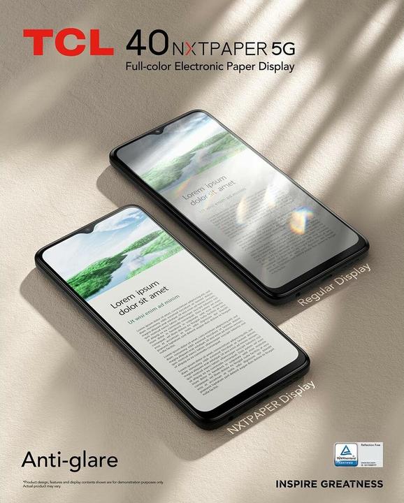 Produktbild TCL 40 NxtPaper 5G (256 GB, Starlight Black, 6.60", Hybrid Dual SIM, 5G)