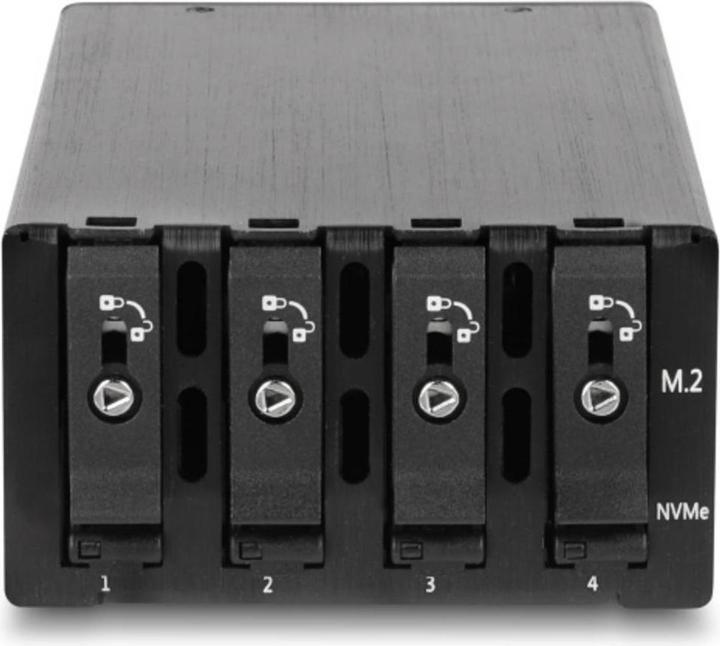 Productafbeelding Delock Slim Bay verwijderbaar frame voor 4 x M.2 NVMe SSD met Slim