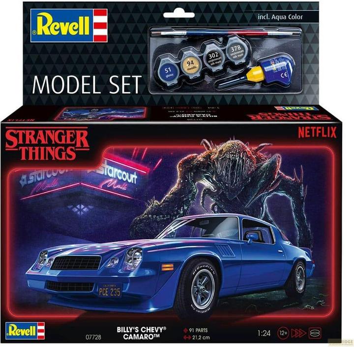 Actual product image Revell Model Set Stranger Things Chevy Camaro Z/28