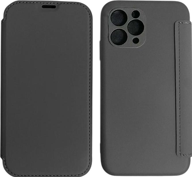 Produktbild mobileup Flip Case in Leather Look for iPhone 11 - Black (Apple iPhone 11)