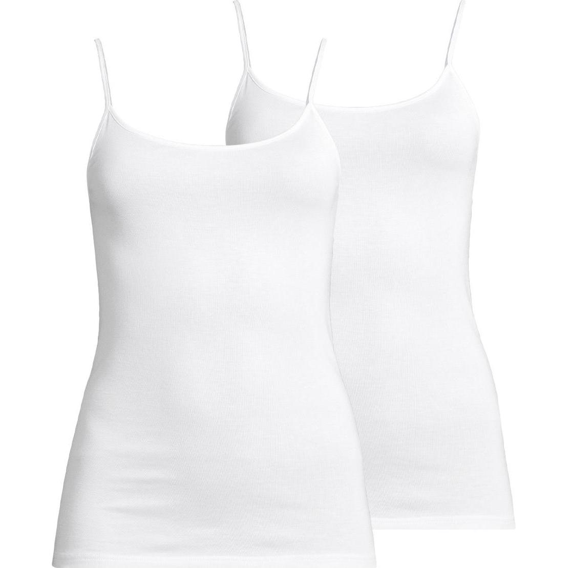 Speidel, Damen, Shirt, 2er Pack Nadine Spaghetti Top, Weiss, (40)