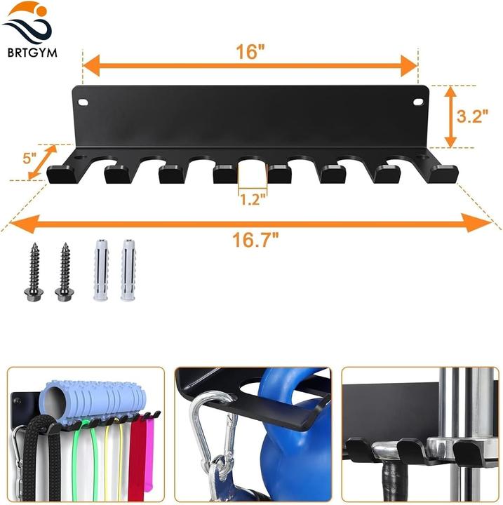 Image du produit BrtGym Gym Rack Organizer Wandhalterung