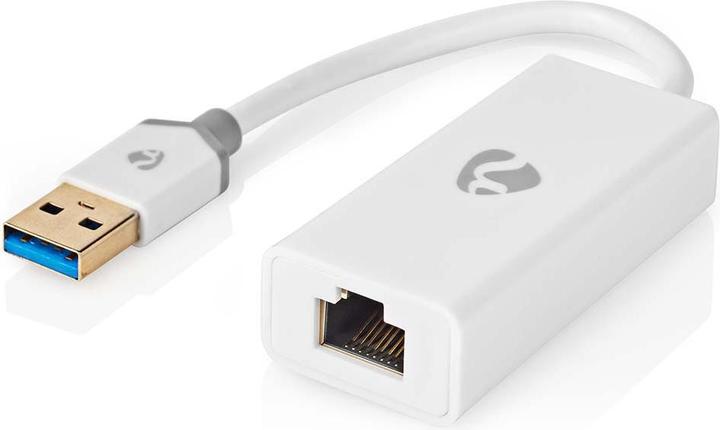Nedis Adattatore USB-A | USB 3.2 Gen 1 | USB-A maschio | RJ45 femmina | 1 Gbps | 0,20 m | Rotondo | Oro (U/FTP, CAT7, 0.20 m)