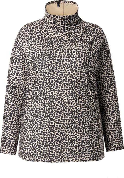 Produktbild Ulla Popken Ski-Funktionsshirt, Leomuster, V-Ausschnitt, Langarm (58)
