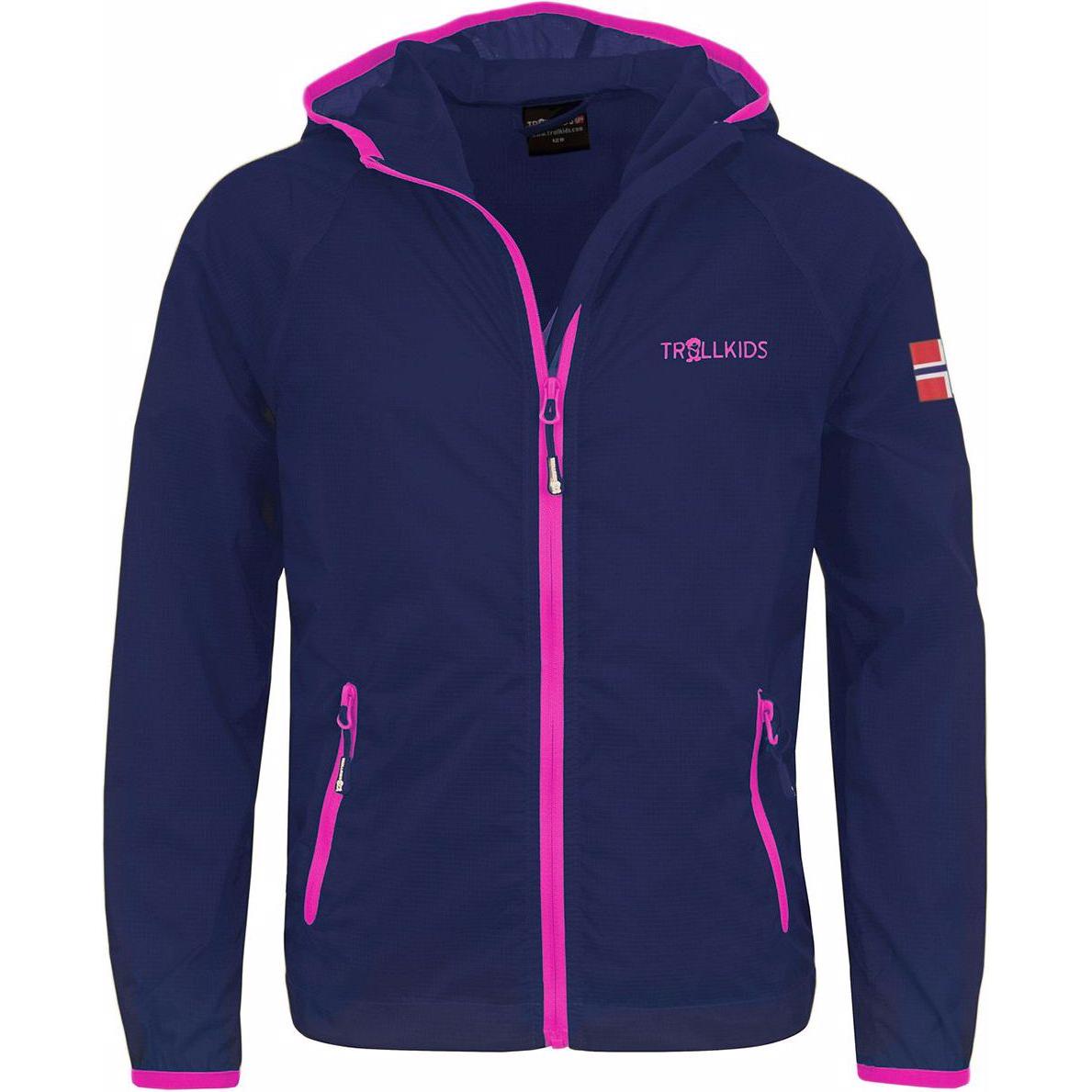 Trollkids, Jungen, Velojacke, Fjell Running Jacke (110, 116), Blau, 116, 110