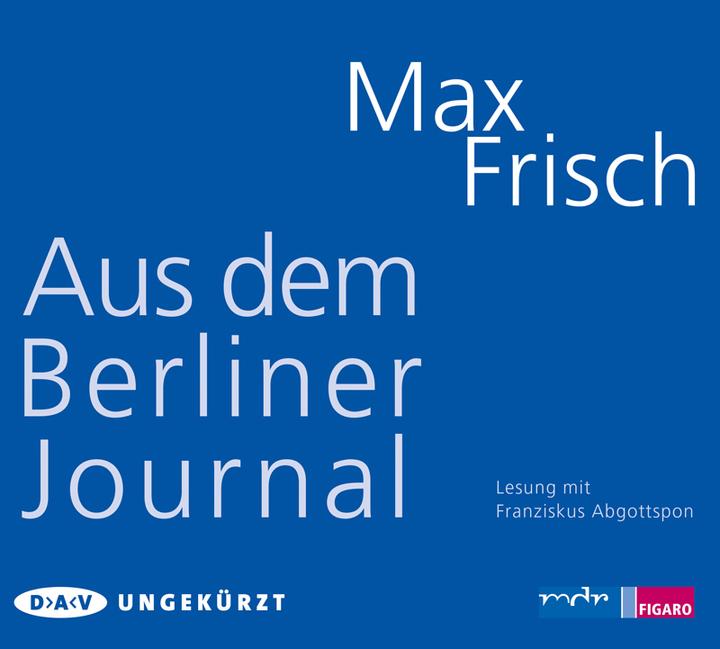 Produktbild Aus dem Berliner Journal (Max Frisch, Deutsch)